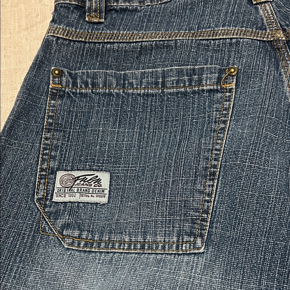 FUBU The Collection Shorts Men's 32 Blue Jeans Y2K Retro Distressed - Picture 3 of 15